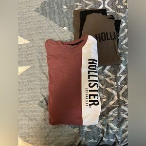 Two hollister men’s long sleeve
